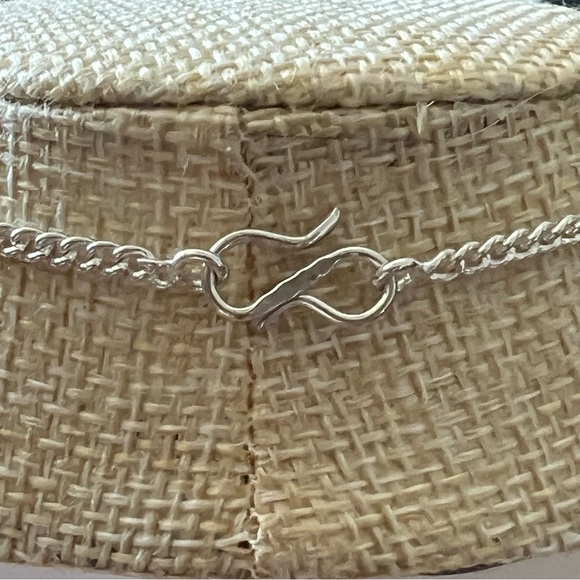 New Green Dendritic Opal Stone w Mosaic Jasper Silver Overlay Necklace 17” - Picture 12 of 13